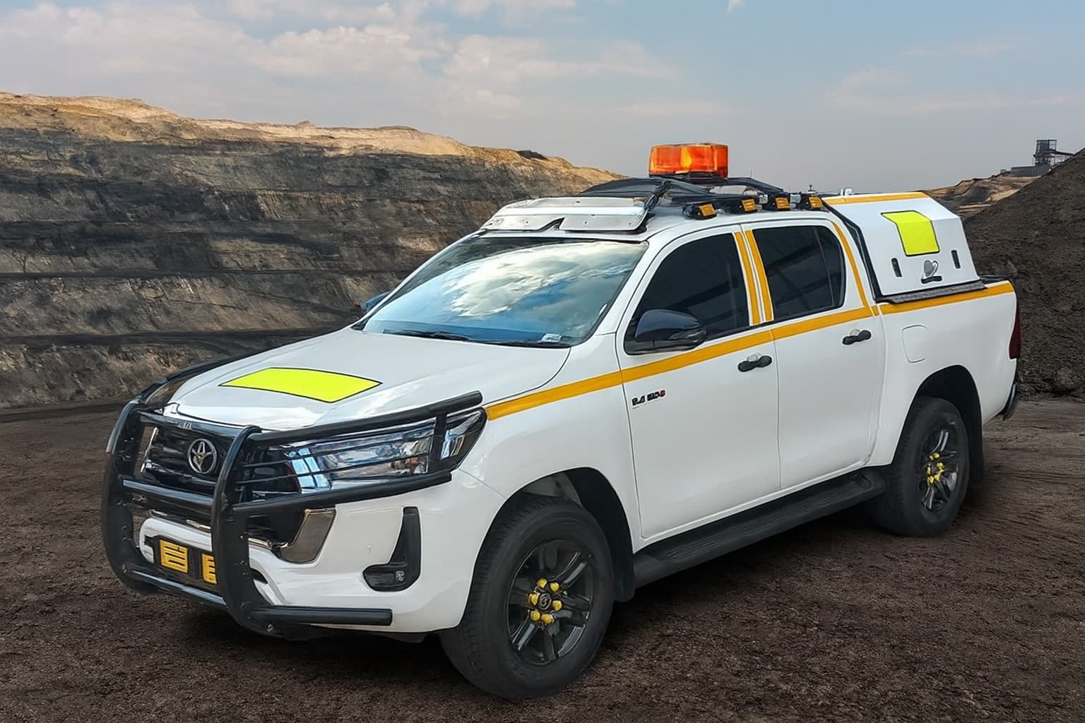 Mining spec vehicle with full coating protection